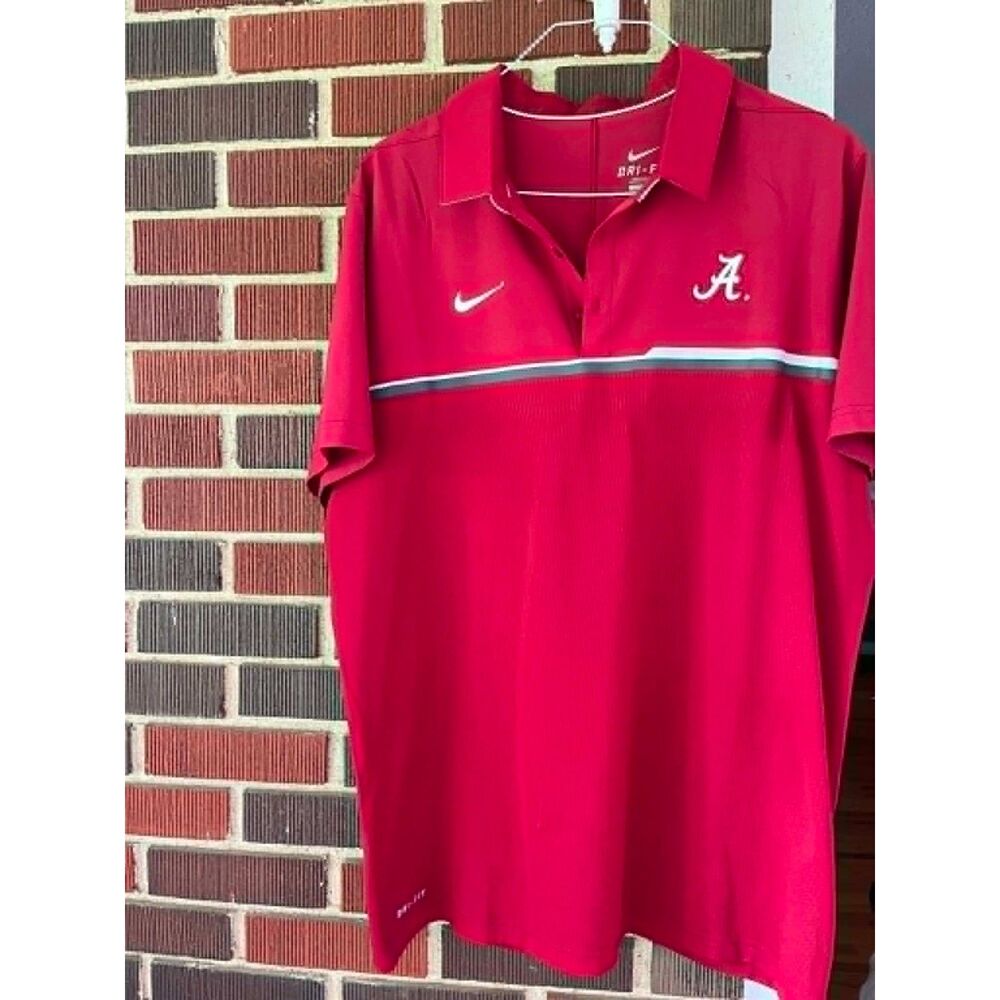 vintage nick dry fit Alabama crimson tide polo